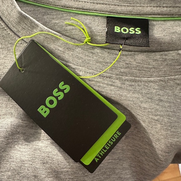 Hugo Boss gray Men's Sweater crewneck. - Picture 4 of 4